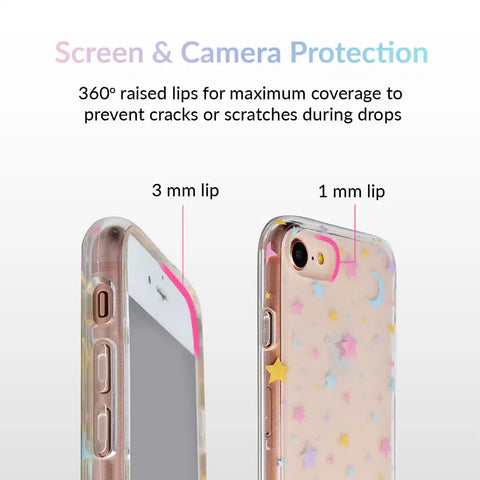 Pastel Starry Night Clear iPhone Case