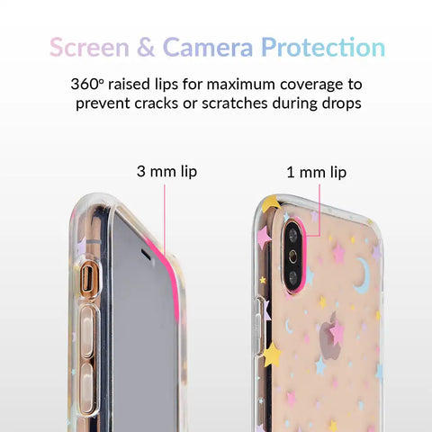 Pastel Starry Night Clear iPhone Case