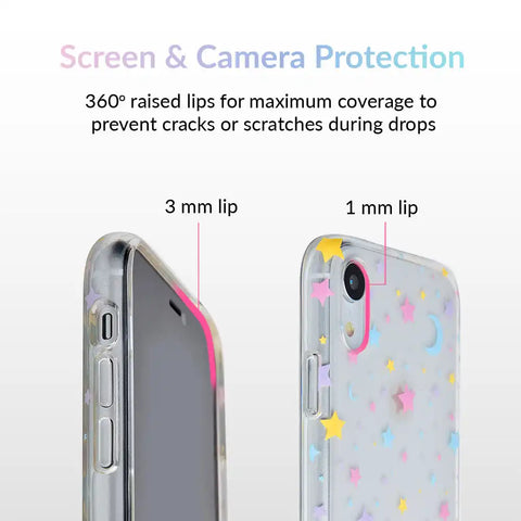 Pastel Starry Night Clear iPhone Case