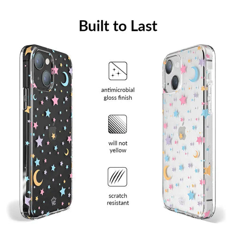 Pastel Starry Night Clear iPhone Case