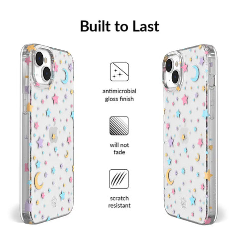 Pastel Starry Night Clear iPhone Case