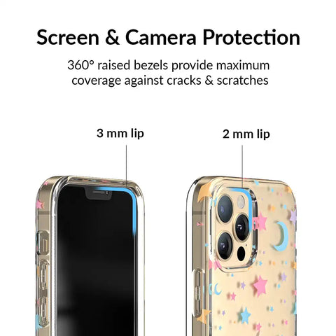 Pastel Starry Night Clear iPhone Case