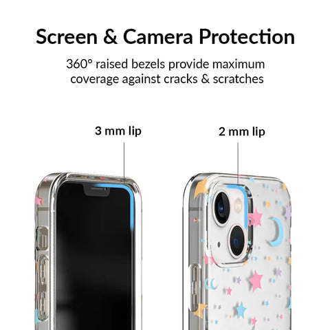 Pastel Starry Night Clear iPhone Case