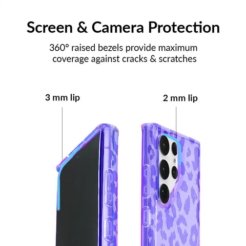 Electric Purple Leopard Samsung Case