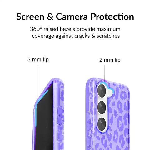 Electric Purple Leopard Samsung Case