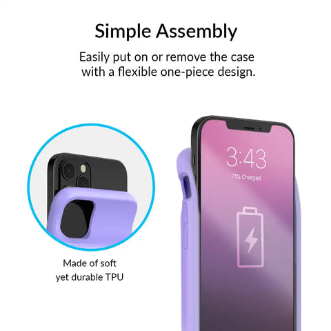 Purple Tie Dye iPhone Charging Case