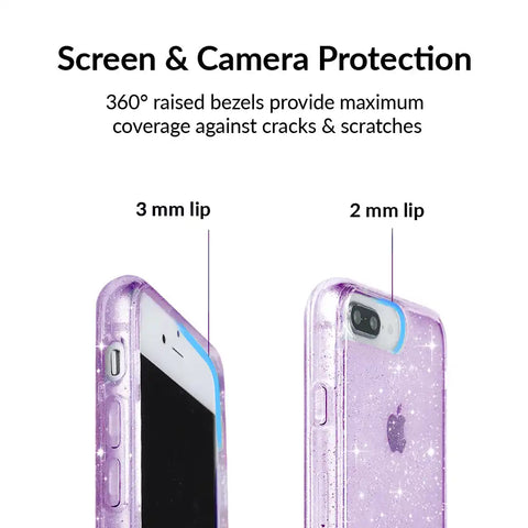 Lilac Stardust Glitter iPhone Case