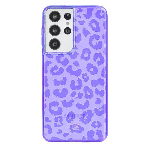 Electric Purple Leopard Samsung Case