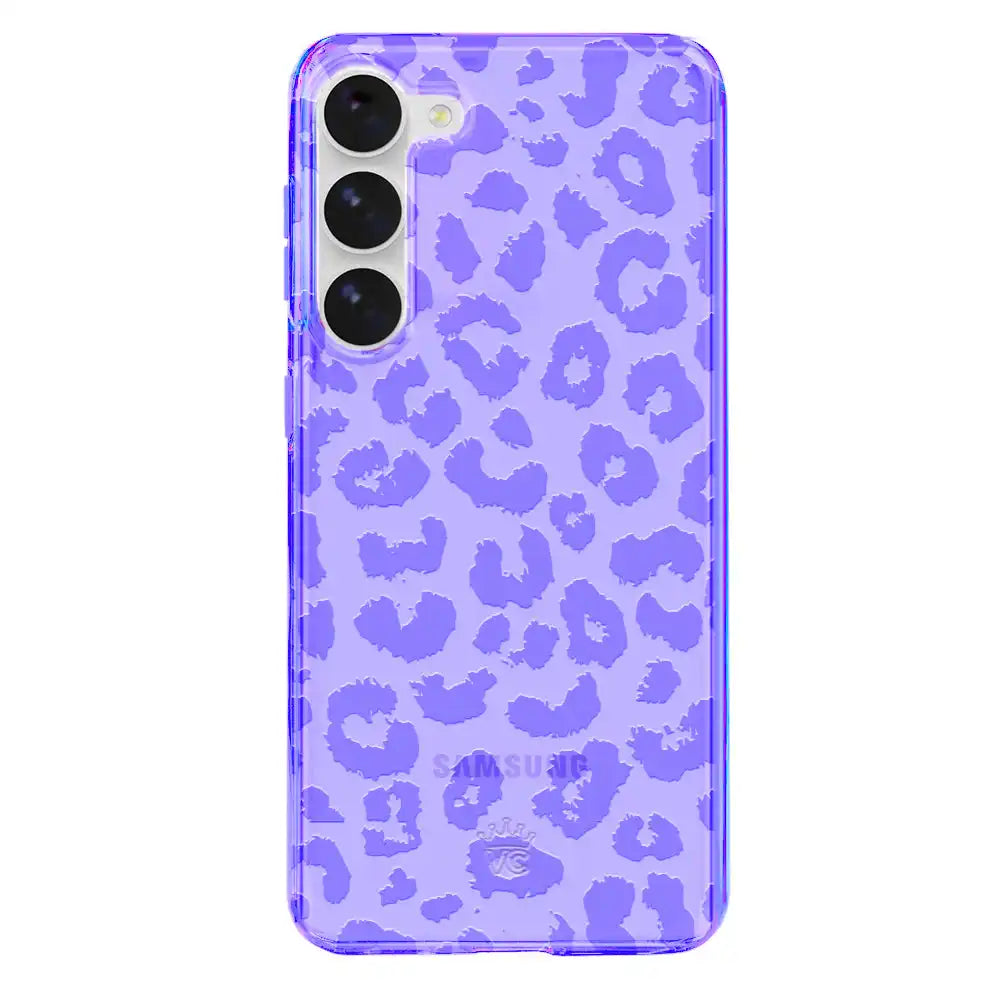 Electric Purple Leopard Samsung Case