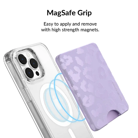 Lilac Leopard MagSafe Wallet