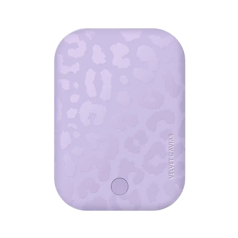 Lilac Leopard Portable MagSafe Charger Power Pack