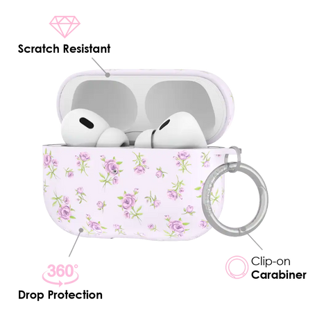 Dainty Lilac Floral AirPod Case