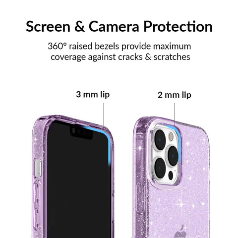 Lilac Stardust Glitter iPhone Case