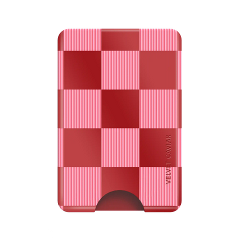 Rose Vibe Checkered Magsafe Wallet