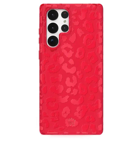 Red Hot Leopard Samsung Case