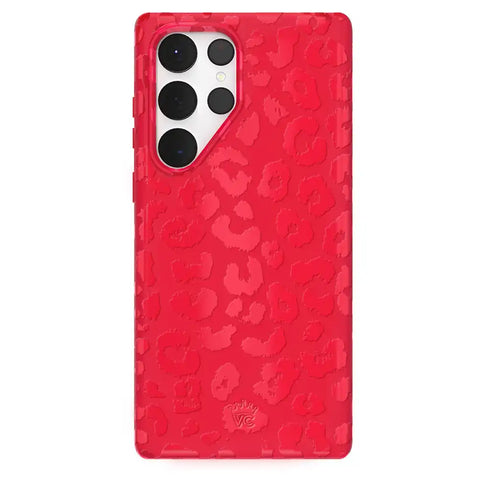 Red Hot Leopard Samsung Case