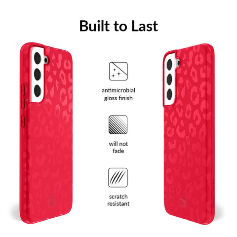 Red Hot Leopard Samsung Case