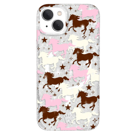 Pink Pony Glitter iPhone Case