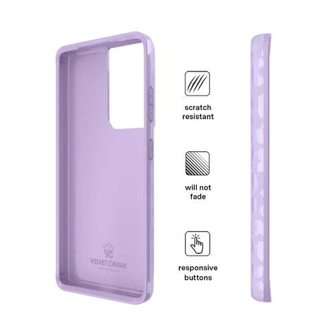 Lilac Leopard Samsung Case