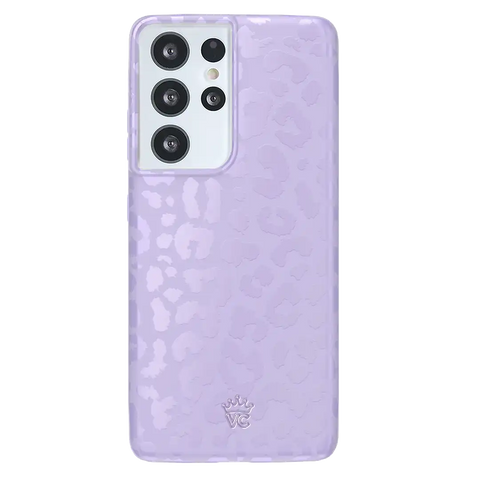 Lilac Leopard Samsung Case