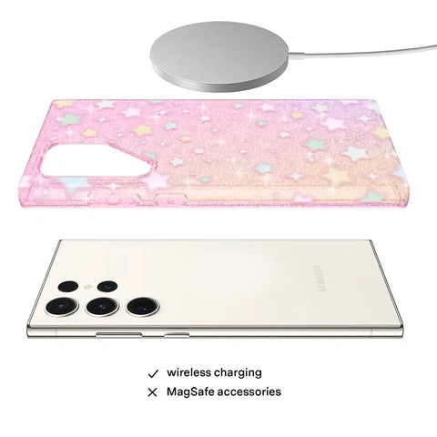 Falling Star Glitter Samsung Case