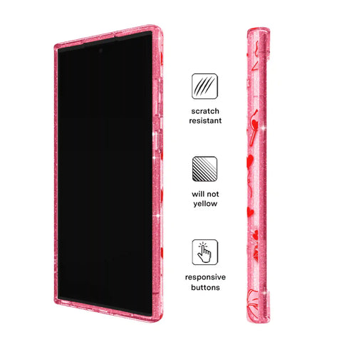 Be Mine Glitter Samsung Case