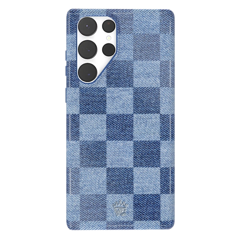 Denim Vibe Checkered Samsung Case