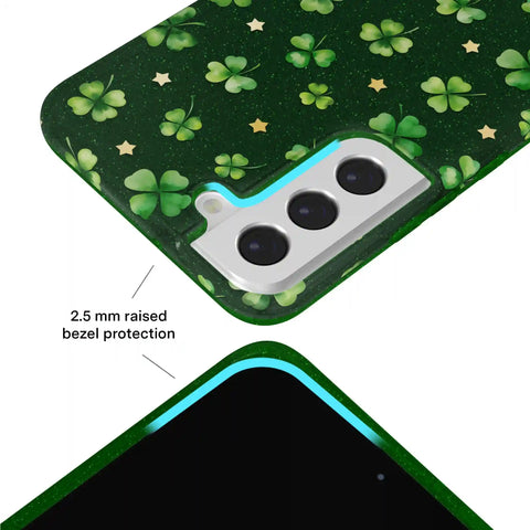Lucky Clover Glitter Samsung Case
