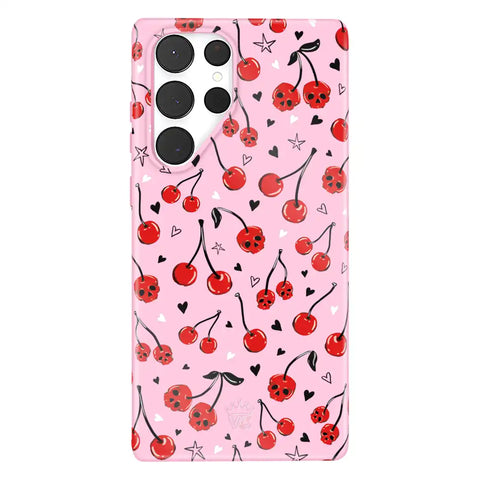 Sour Cherry Skulls Samsung Case