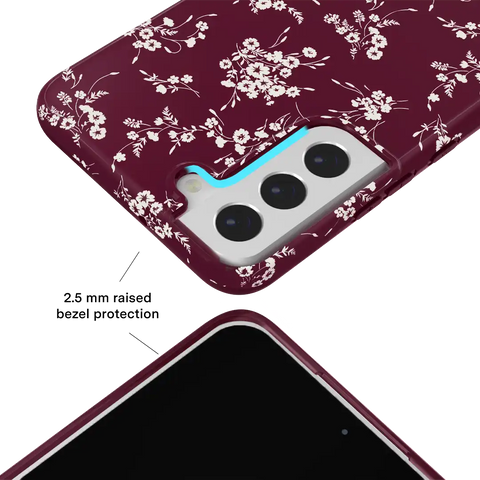French Burgundy Floral Samsung Case