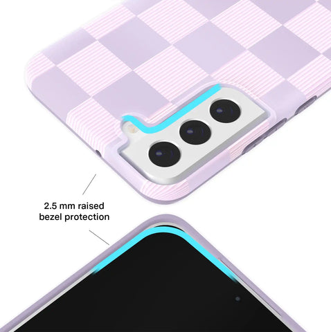 Lilac Vibe Checkered Samsung Case