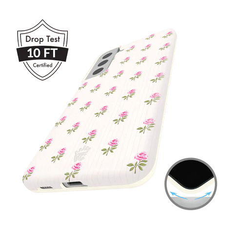 Pink Peony Floral Samsung Case