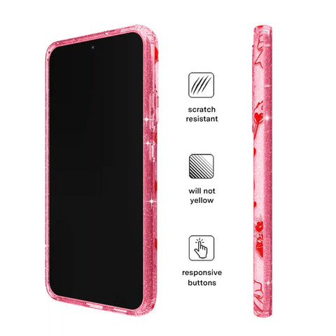Be Mine Glitter Samsung Case