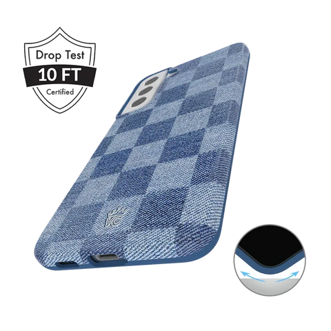 Denim Vibe Checkered Samsung Case