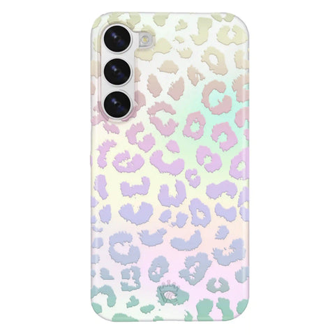 White Opal Leopard Samsung Case