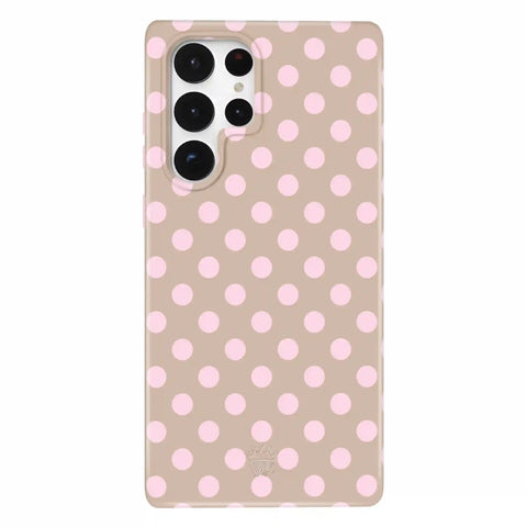Brown Sugar Polka Dot Samsung Case