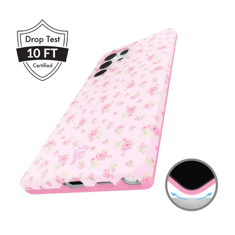 Dainty Pink Floral Samsung Case
