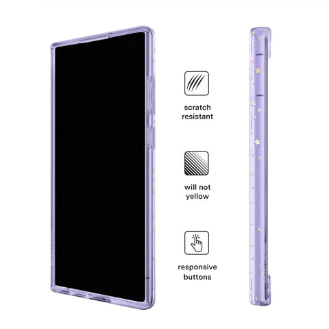 Lilac Celestial Stars Samsung Case