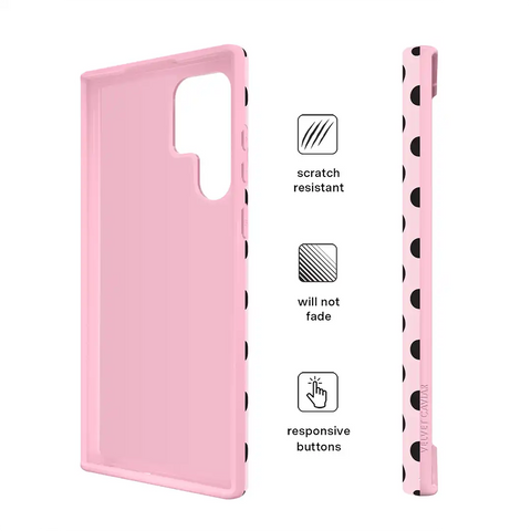 Princess Pink Polka Dot Samsung Case