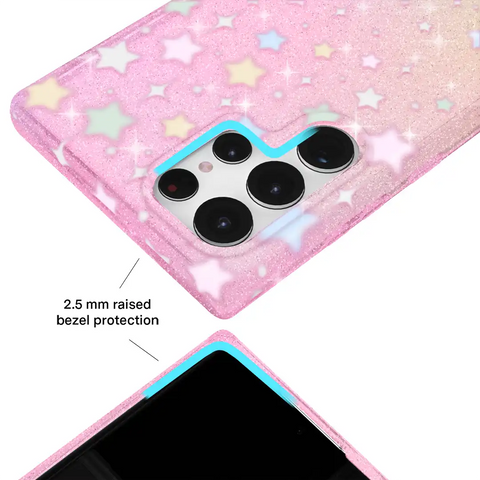Falling Star Glitter Samsung Case