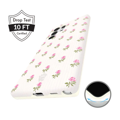 Pink Peony Floral Samsung Case