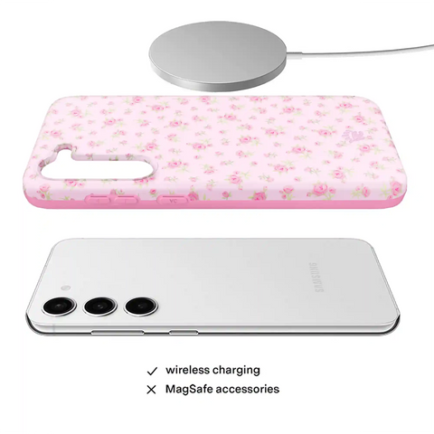 Dainty Pink Floral Samsung Case