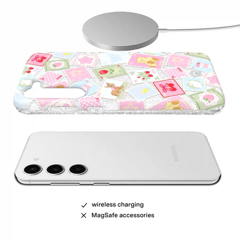 Spring Whimsy Stamps Glitter Samsung Case