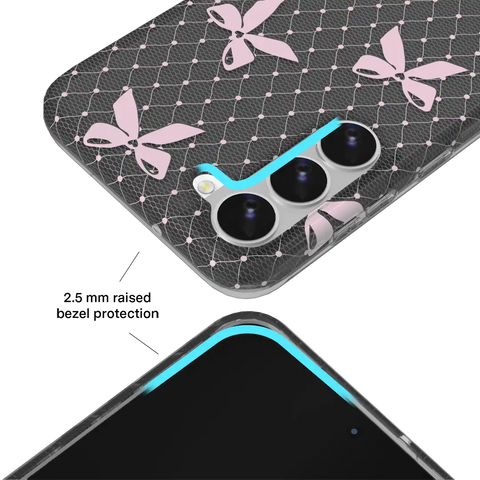 Lacy Pink Bows Samsung Case