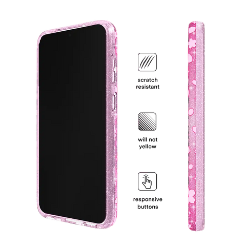 Cherry Blossom Glitter Samsung Case