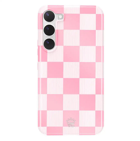 Pink Vibe Checkered Samsung Case