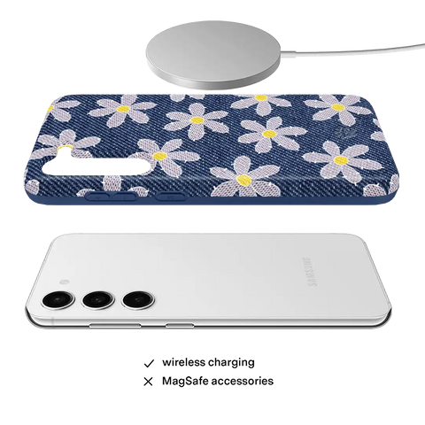 Denim Daisy Samsung Case