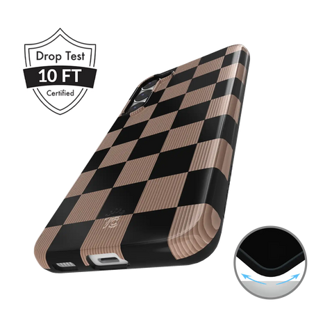 Mocha Vibe Checkered Samsung Case