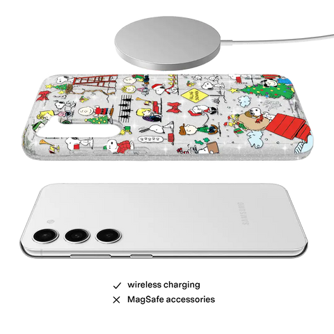 Snoopy Christmas Glitter Samsung Case