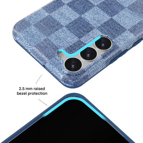 Denim Vibe Checkered Samsung Case
